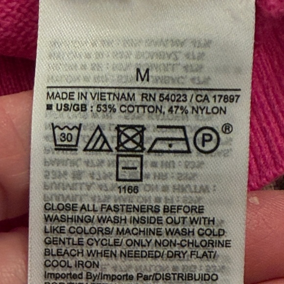 GAP Phoebe Pink Cashsoft Crew Neck Cardigan/NWT/M - Picture 9 of 12